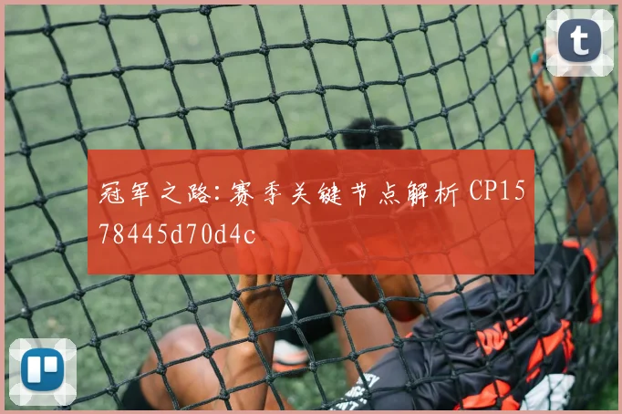 冠军之路:赛季关键节点解析 CP1578445d70d4c